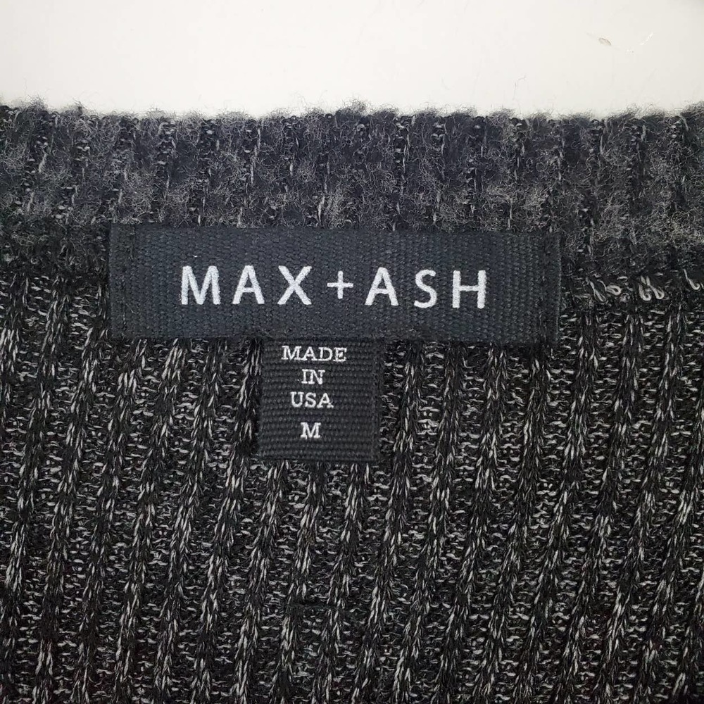 Max + Ash NWT heathered black babydoll sweater dress medium - Picture 3 of 7